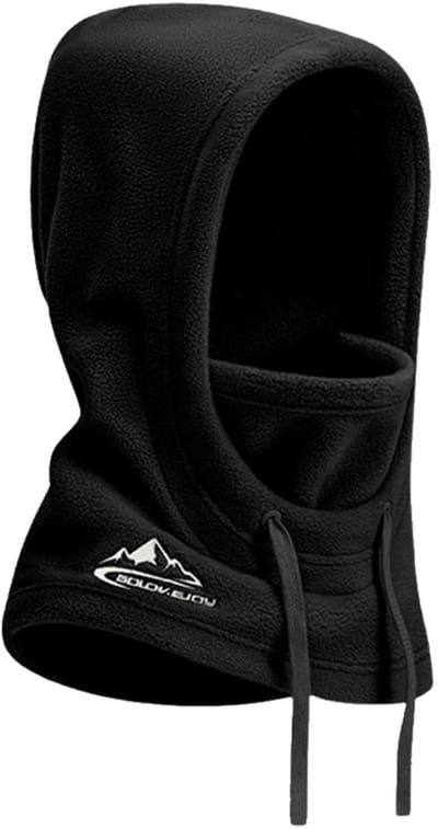 Allecto - Thermische bivakmuts - Uniseks - Windbestendig - Beige/Zwart - Ski-fleece - Gezichtsbedekking - Geschikt voor buiten - Voor skiën en wand...