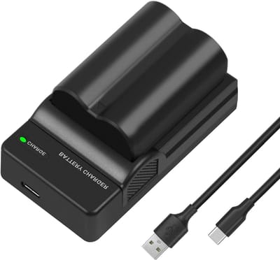 Camera Accu - Reserve Batterij - Fotografie Uitbreiding - Veilige Oplaadfunctie - 2600 mAh - Zwart