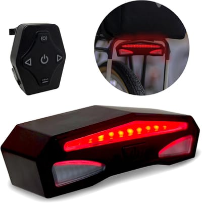 Cycloni Achterlicht universeel e-step/e-bike + afstandsbediening - Verlichting voor fiets en e-step - Universeel toepasbaar