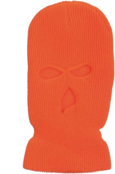 Bivakmuts oranje - Warme muts - Rekbaar - One Size - Balaclava - Motor - Skieën - Skimuts - Skivakantie