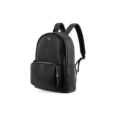 Emporio Armani Adelaarslogo Effen Kleur Mode Lichtgewicht Zakelijke Rugzak Heren Rugzak Zwart Y4O250-YLA0E-81072 Basic Set (Bag+Dust Bag)