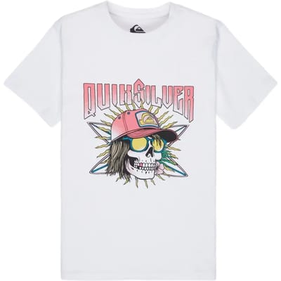 Quiksilver Sound On T-shirt Met Korte Mouwen Wit 16 Years Jongen