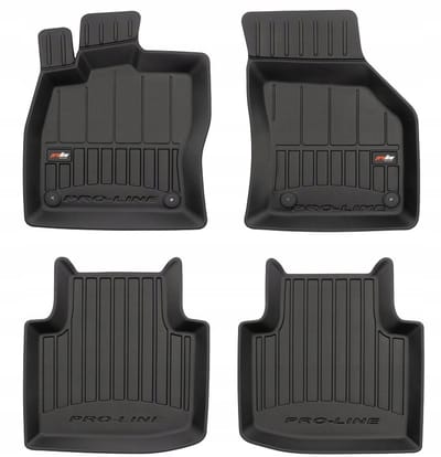 Frogum 3D Rubberen Vloermatten Set – Geschikt voor SKODA Superb III 2015-2023 – 4-delig – TPE Premium Kwaliteit – Extra Hoge Rand 6 cm – Geurloos – Zwart