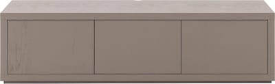 Goossens Tv Meubel Barcelona, 3 Kleppen Met Kabeldoorvoer - Hout Bruin