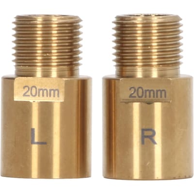 1 Paar Fietspedaalverlenger Staal 20mm Goud Verlengde Pedaalafstandhouder voor 916 in Schroefdraad Pedalen Fiets brown