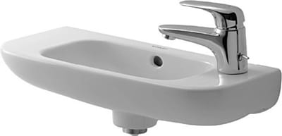Duravit D-Code - Fontein 50x22 cm, met 1 kraangat links, wit 07065000092