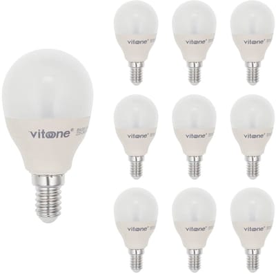 VITO LED Kogellamp G45 E14 - 5W (vervangt 40W) - 390lm - 2700K - 220-240V - Ø45mm - Energiezuinig - 10 stuks