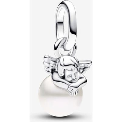 Nieuwe Koperen Engel Parel Hangers Armbanden Vrouwen DoeHetZelf Sleutelbeen Kettingen Sieraden Mode Dagelijkse Accessoire white