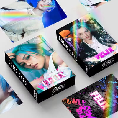 KPOP Idol 30pcs/box Stray Kids Felix Laser Holograhpic Photocard [Fotokaarten]