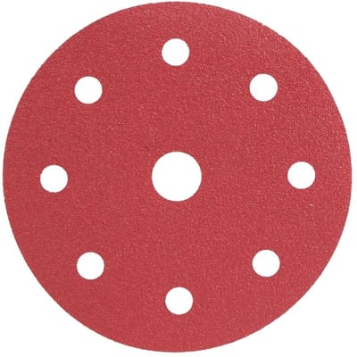 Radix - Schuurschijf - Pro - Klittenband 125 mm - P80 – 9 stofgaten (10 stuks)