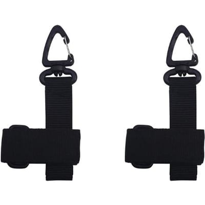 2 Pièces Porte-Gants Tactique Sangle Porte-Clés Molle Gardien d'Équipement en Nylon pour Petits Outils d'Extérieur