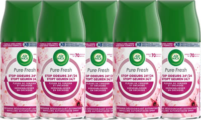 Air Wick Freshmatic luchtverfrisser- Aziatische Kersenbloesem - Navulling - 250 ml - 5 stuks - Voordeelverpakking