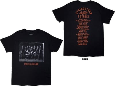 Bruce Springsteen - Tour '24 E-Street Photo Heren T-shirt - S - Zwart