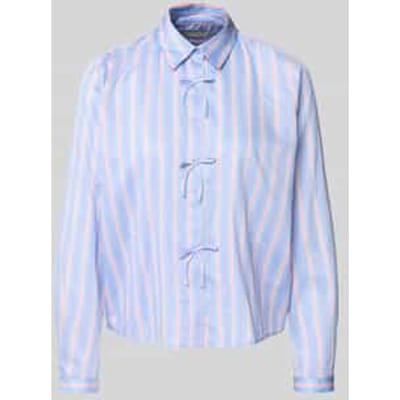 regular fit overhemdblouse van puur katoen