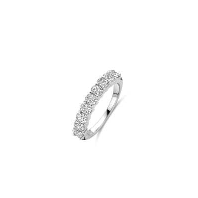 TI SENTO Dames Ring - 925 zilver - Zirconia wit - Maat 17.25 mm / maat 54 - 12339ZI