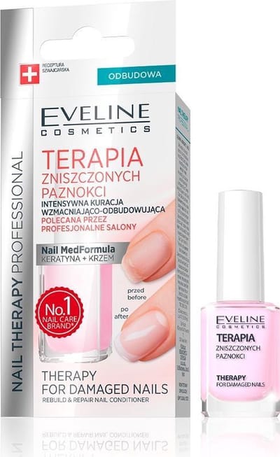 Eveline - Nail Therapy Professional Rebuild & Repair Nail Conditioner odbudowująco-wzmacniająca odżywka do paznokci 12ml