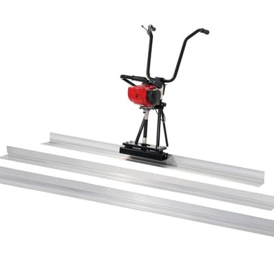 Beton trilrei/trilbalk set - Motortrilrei - Trilmotor 4-takt - Toerental 6500 tpm - Aluminium balken 183/244,5/337 cm - Rechte rand - Met handgrepen