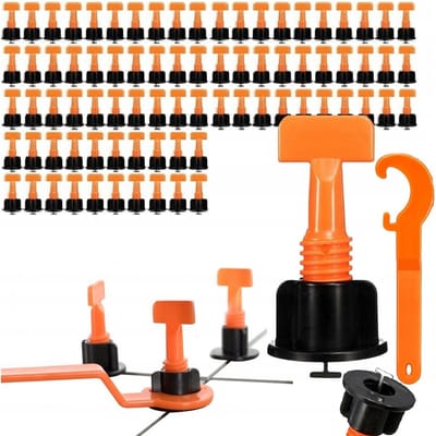 100x Tegelnivelleersysteem Clips & Sleutel voor Perfecte Tegels