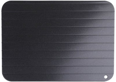 Allecto - Ontdooiplank - Vlees ontdooien - Versnelt het ontdooiproces - Zwart - Multifunctioneel - Ideaal voor vlees en groenten - 23 x 16,5 cm
