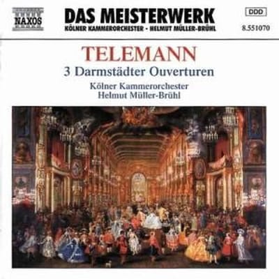 Kölner Kammerorchester, Helmut Müller-Brühl - Telemann: 3 Darmstädter Ouverturen (CD)