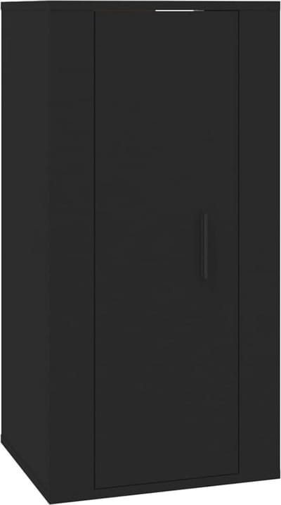 Homgoday Wall Mounted TV Cabinet Black 40 x 34.5 x 100 cm Furniture TV Cabinet Living Room Low Cabinet for Industrial TV TV Stand