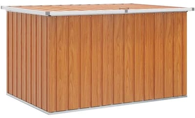 Tuinkist - Opbergbox voor buiten- Tuinbox - Opbergbox met kussen - weerbestendig - Teak