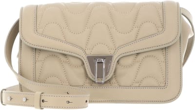 COCCINELLE Leren Schoudertas Marvin Twist Matelasse Handbag Gelso Kaki