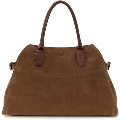 Guess Liza Schoudertas M Leder 42 cm - Dames - chocolate