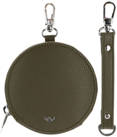 Golden Head Leren sleutelgeval accessoiretas Palma RV-Schlüsseletui rund 5110 Oliv olijfgroen