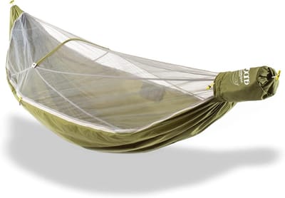 Kampeerhangmat - Buitenbed - Ontspannen in natuur - Geïntegreerd insectennet - 3 meter lang - Groen