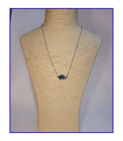 HÕBE – Ele Zilver ketting – Gerecycled Edestaal– Collier – Handgemaakte Sieraad – Accessories – Dames Ketting – Karabijnhaaksluiting – 45 cm Lengte