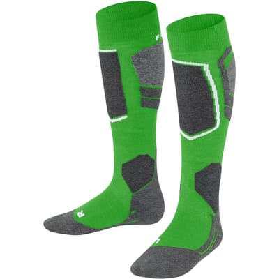 FALKE SK4 warm dun wol functioneel materiaal skisokken kinderen groen - maat 23-26