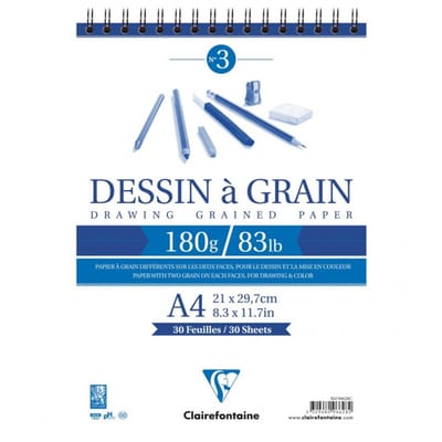 Clairefontaine tekenpapier-schetsblok met greep, A4-formaat