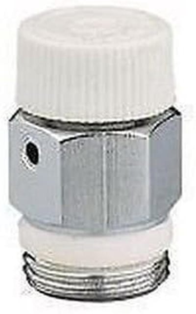 Ventiel voor Radiator - Ontluchtingskraan Radiator - Verwarming Ontluchten - PTFE Schroefdraad - 1/4 inch - Wit