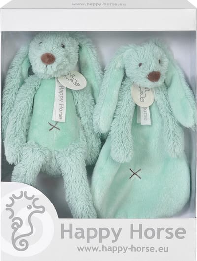 Happy Horse Geschenkverpakking Konijn Richie Lagoon Knuffel no. 1 - 28 cm / Knuffeldoekje - 33 cm