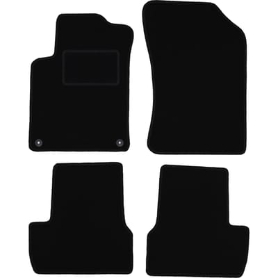 Zwarte veloursmatten voor: Citroen C3 II hatchback (2009-2016)