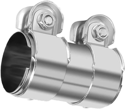 Dubbele Uitlaatklem, Verbindingspijp, Diameter 55 mm / L125 mm, Universele Uitlaatoplossing voor 55 mm Uitlaatpijpen, Duurzaam en Betrouwbaar
