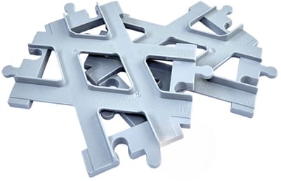 Uniblocks Trein Rails Accessoires Set- kruising 2 stuks - combineer met Duplo