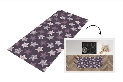 Keukenloper - Loper keuken - Patronen - Christmas - Sterren - 120x50 cm - Keukenloper vinyl