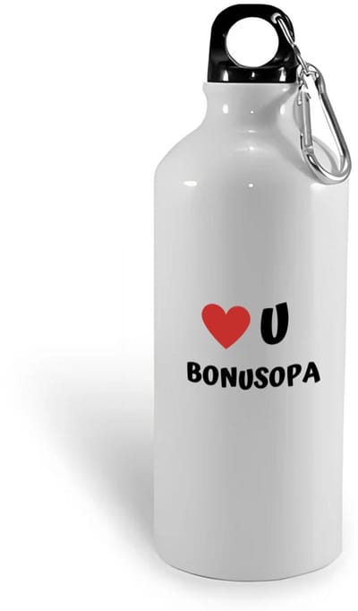 Hacebo® - love u bonusopa waterfles - Opa - de liefste opa - verjaardag - cadeautje voor opa - opa artikelen - kado - geschenk - water fles - 400ML