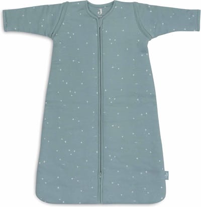 Jollein Baby Slaapzak Winter Met Afritsbare Mouw 70cm - Twinkling Sea Green - Winterslaapzak