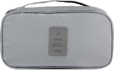 Without Lemon - Lingerie/Ondergoed/Sokken Organizer - Reis Tas - Cosmetica Tas - Toilettas - Handig voor op reis - 26x13x12CM - Grijs