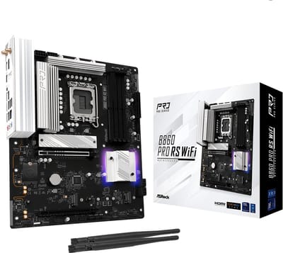 ASRock B860 Pro RS WiFi Moederbord - Intel B860 - Intel LGA1851 - DDR5 RAM - ATX