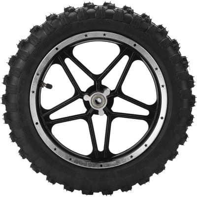 2.510in Voorwiel Rubber Buitenband Vervanging Past voor 47cc 49cc 2-Takt Mini Crossmotor black