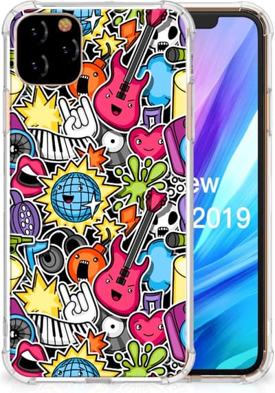 Apple iPhone 11 Pro Max Anti Shock Bumper Case Punk Rock