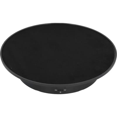200mm Gemotoriseerde Roterende Displaystandaard Beugel 3 Snelheden Instelbaar USB-voeding Sieraden Elektrische Roterende Draaitafel Type 1 black