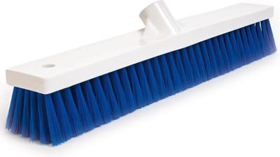 Hygiëne Zaalbezem blauw / wit 45 cm