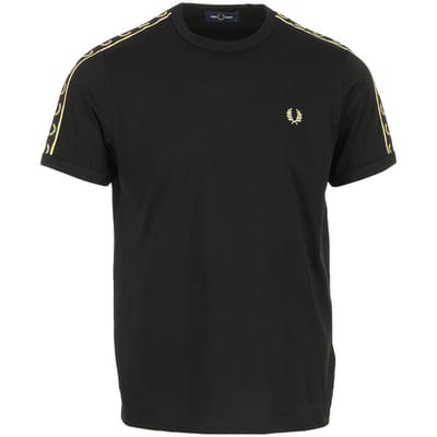 T-Shirt Fredperry Fp Contrast Tape Ringer T-Shirt - Fashion Wear - Volwassen
