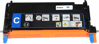 Xerox 113R00723 - Navulinkt Cyaan - 6000 pagina's - Huismerk Compatible - Geschikt voor Xerox Phaser 6180 Xerox Phaser 6180DN Xerox Phaser 6180MFP Xerox Phaser 6180N - X6180XCR alternatief - Xerox inktcartridge