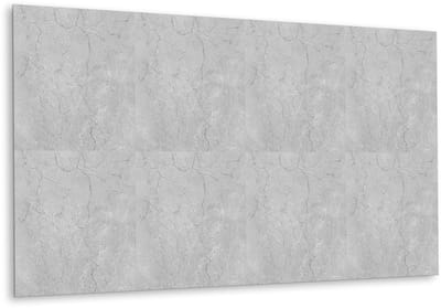 Tulup PVC Wandpaneel - Gebarsten Beton Vinyl Wandpaneel - 100 cm x 50 cm - Grijs Wandpaneel PVC - 1 stuk - Vinyl Wandpaneel - Industrieel Muurpaneel - Wandbekleding Vinyl - Plaktegels Keuken en Badkamer
